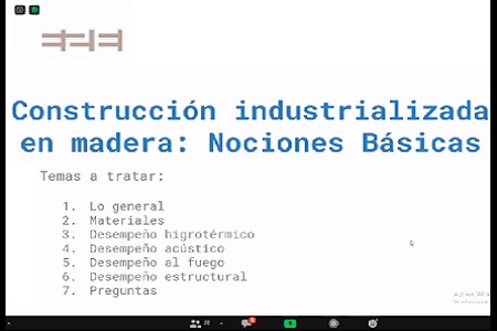 E2E explicó nociones básicas sobre la construcción en madera